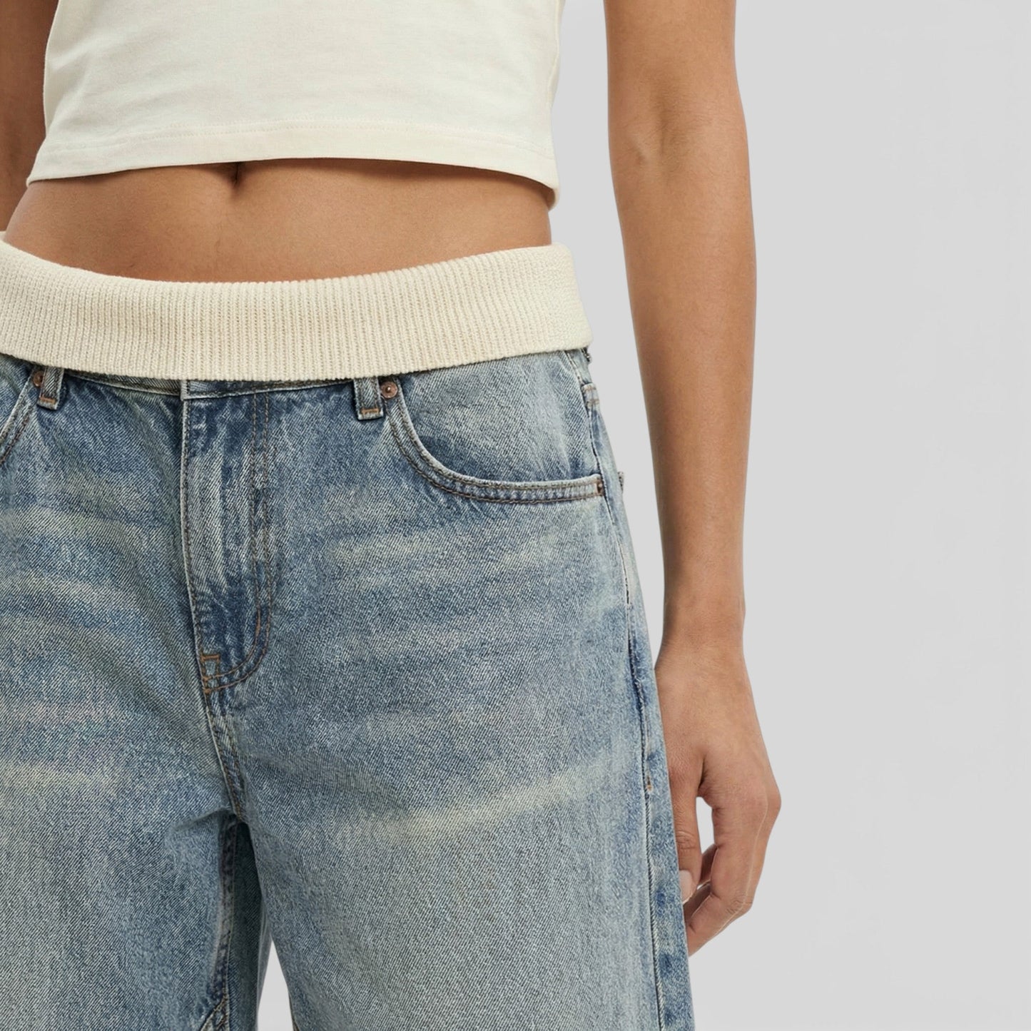 Vaqueros Baggy Wide Leg Mujer