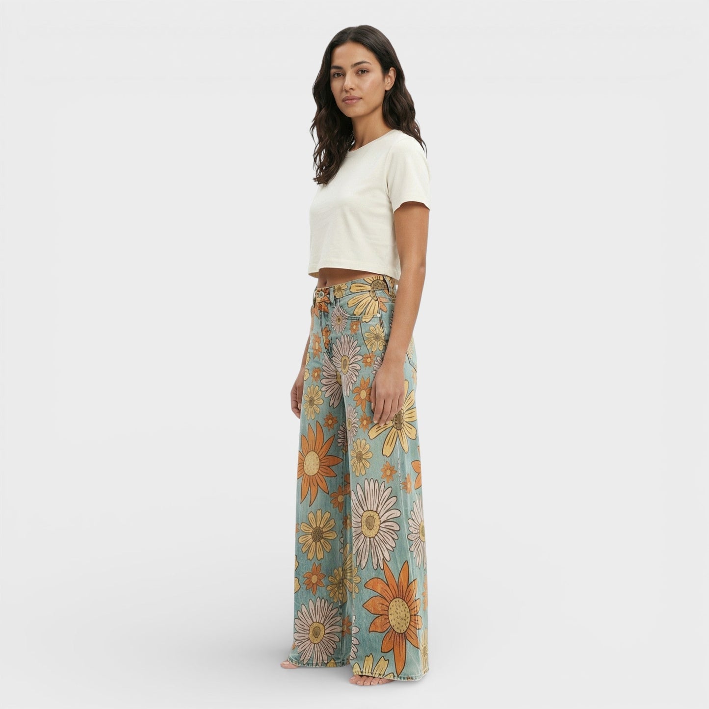 Vaqueros Baggy Mujer Pierna Ancha