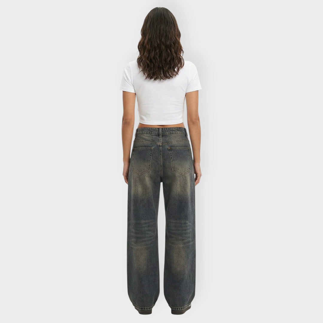 Vaqueros Baggy Mujer Pierna Ancha