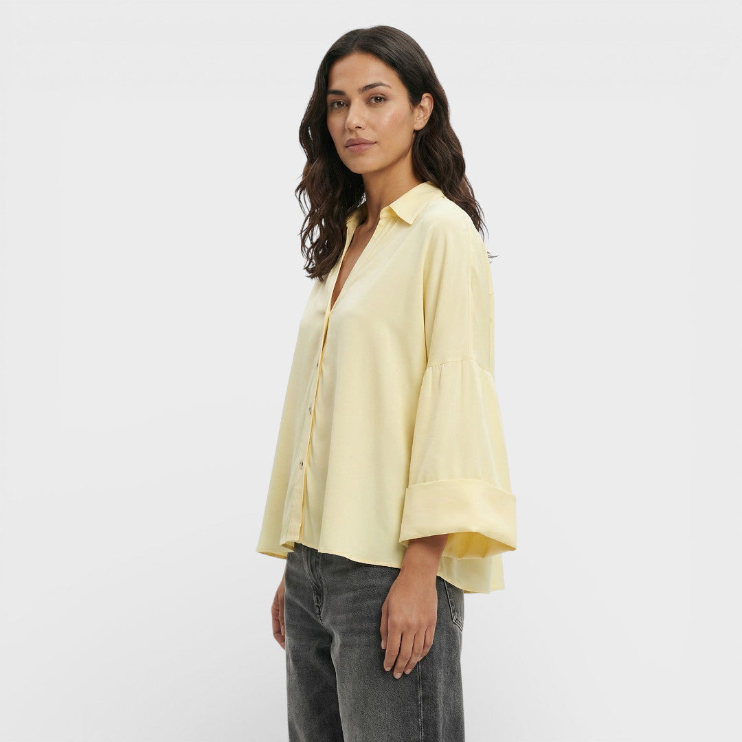 Camisa Mujer Manga Ancha