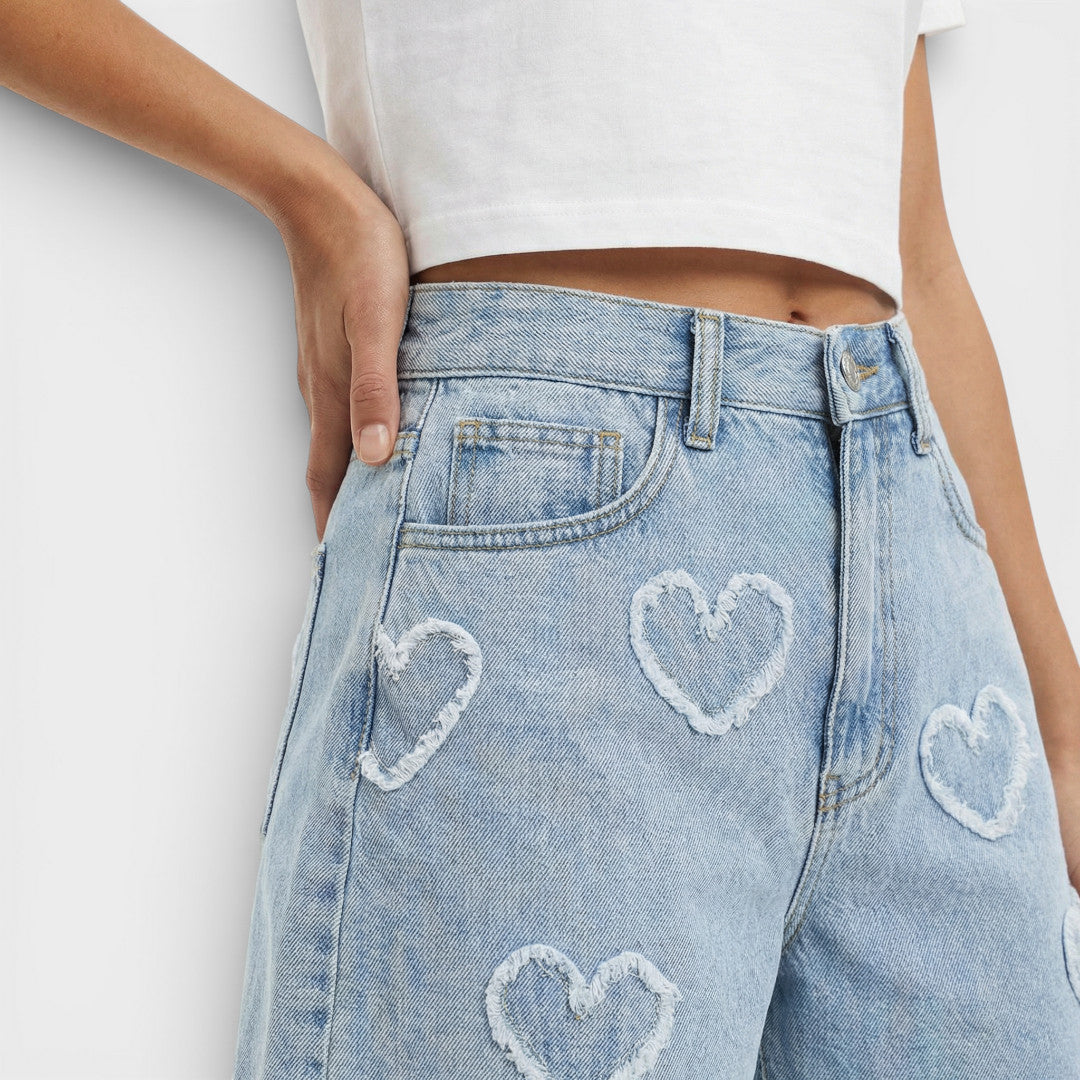 Shorts Vaqueros Mujer Cintura Alta