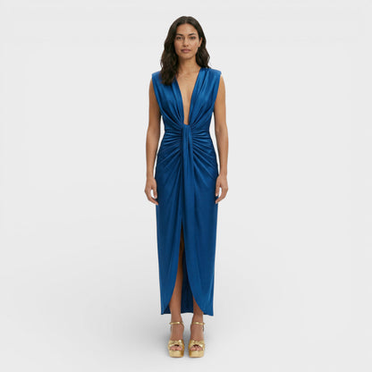 Vestido Midi Fiesta Escote Pico