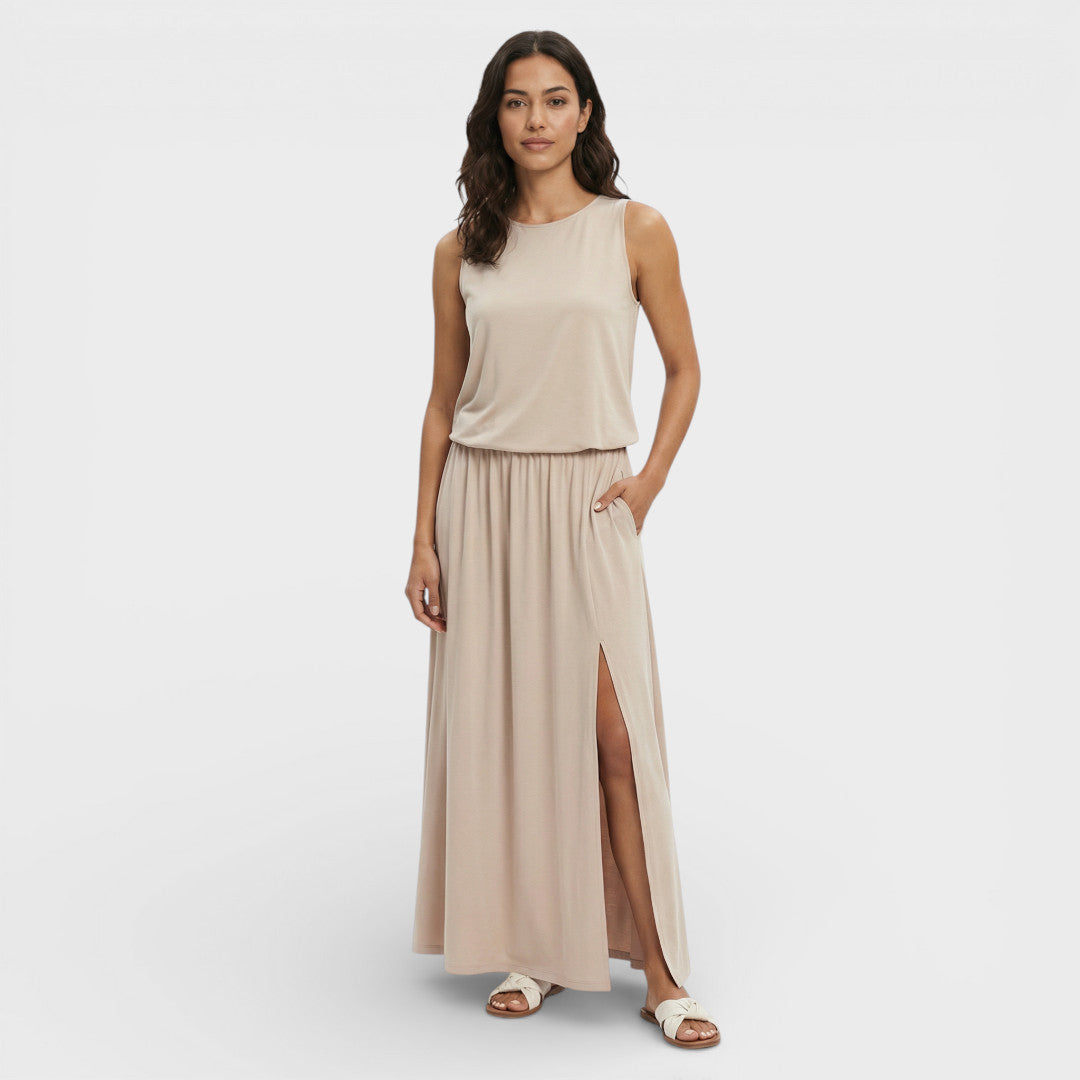 Vestido Largo Mujer Sin Mangas