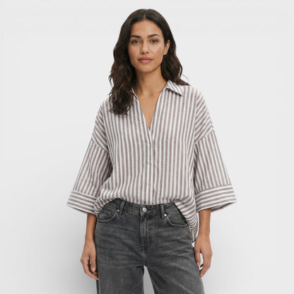 Camisa Mujer Manga Ancha