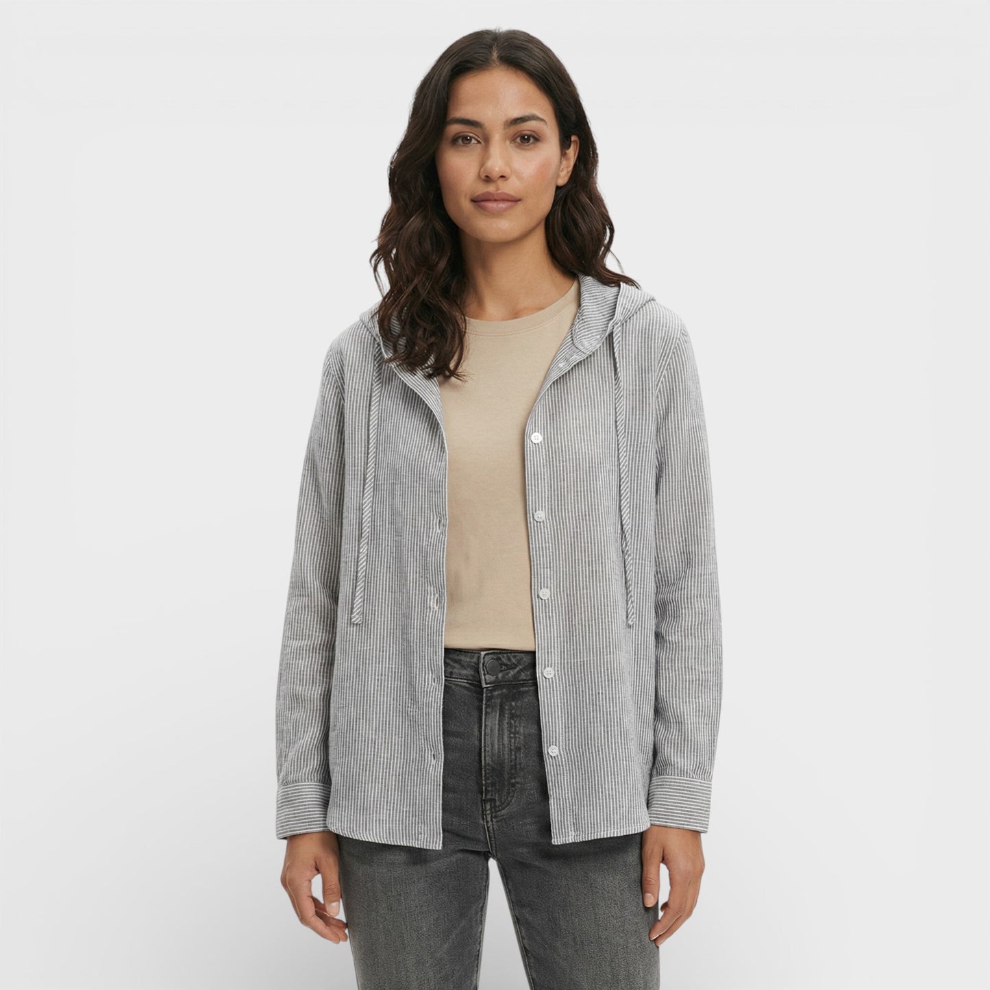 Blusa Holgada Con Capucha Mujer