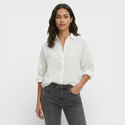 Camisa Lino Holgada Mujer Atemporal
