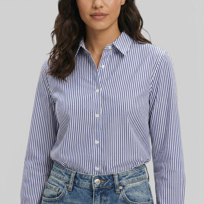 Blusa Rayas Manga Acampanada Mujer