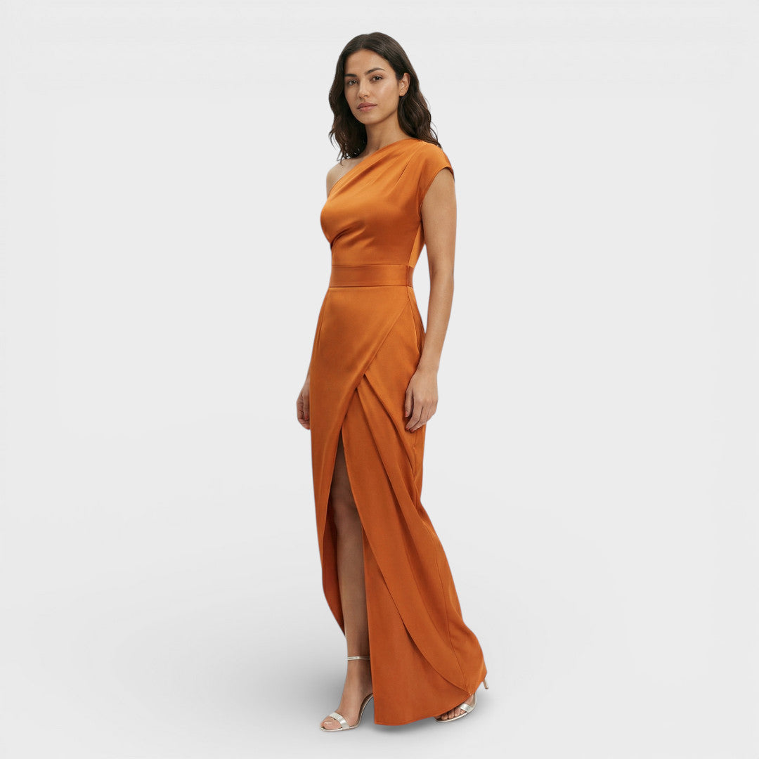 Vestido Largo Mujer Un Hombro