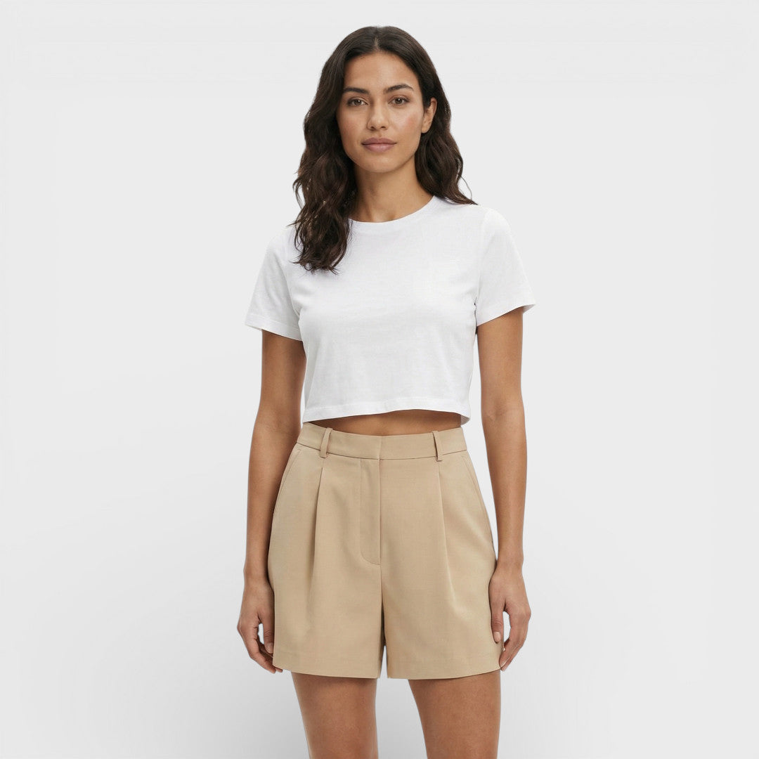 Shorts Vintage Tiro Alto Mujer