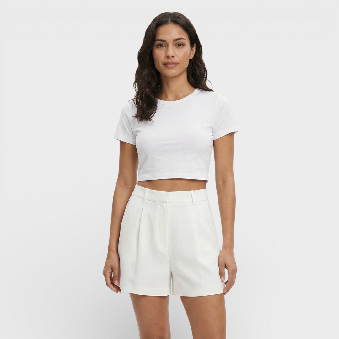 Shorts Vintage Tiro Alto Mujer