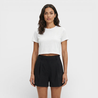 Shorts Vintage Tiro Alto Mujer