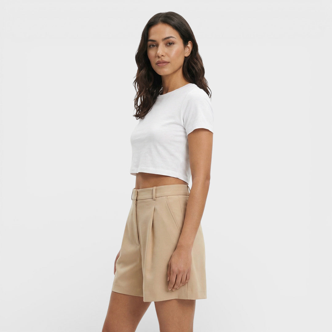 Shorts Vintage Tiro Alto Mujer