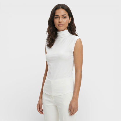 Top Ajustado Cuello Alto Mujer