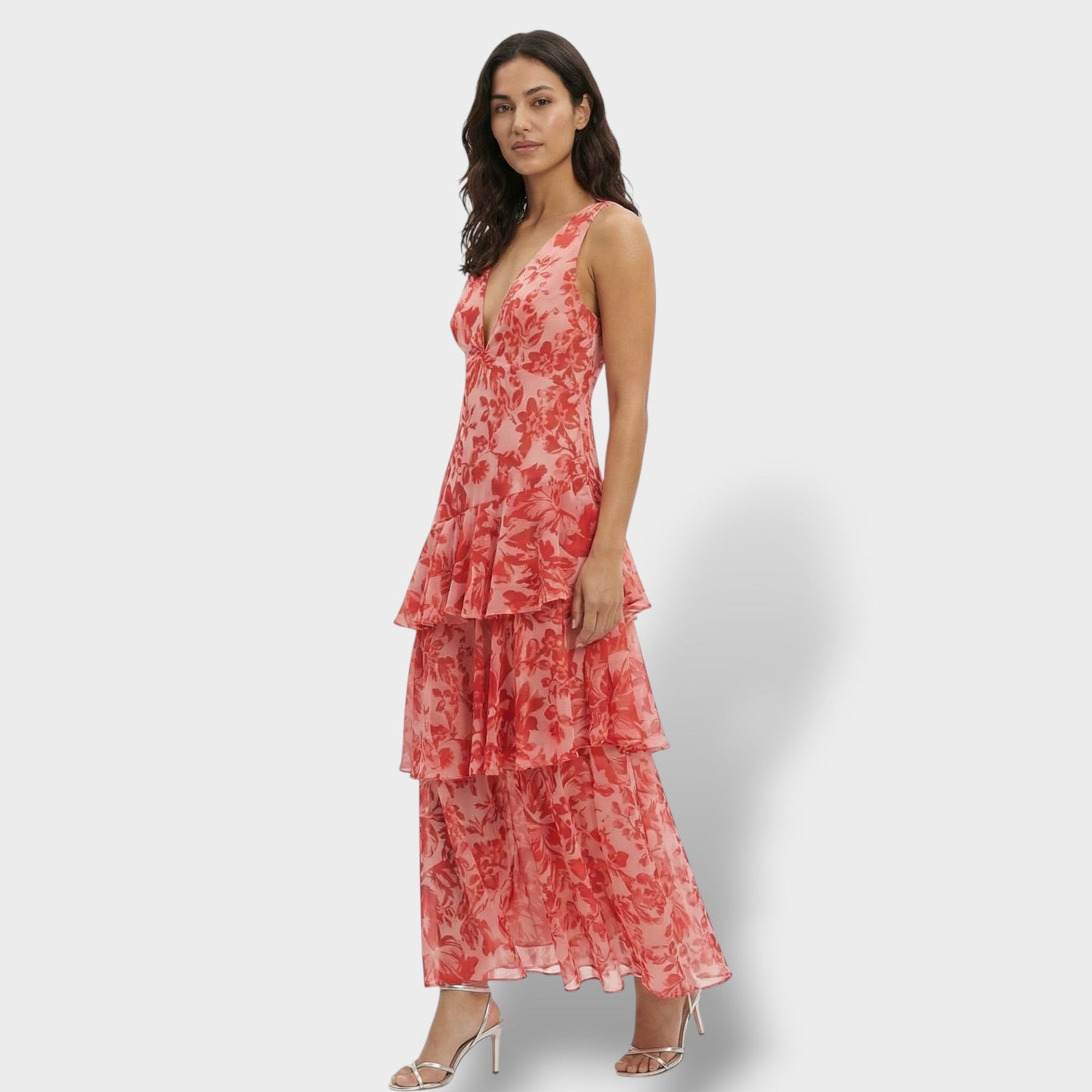 Vestido Largo Elegante Escote V