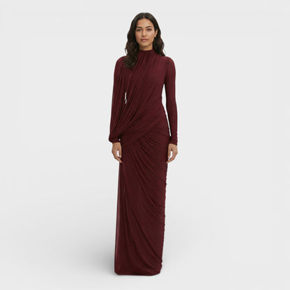 Vestido Maxi Vintage Elegante