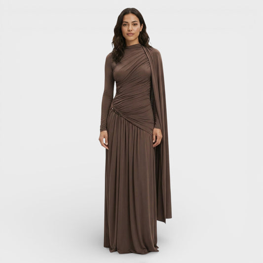 Vestido Largo Elegante Plisado