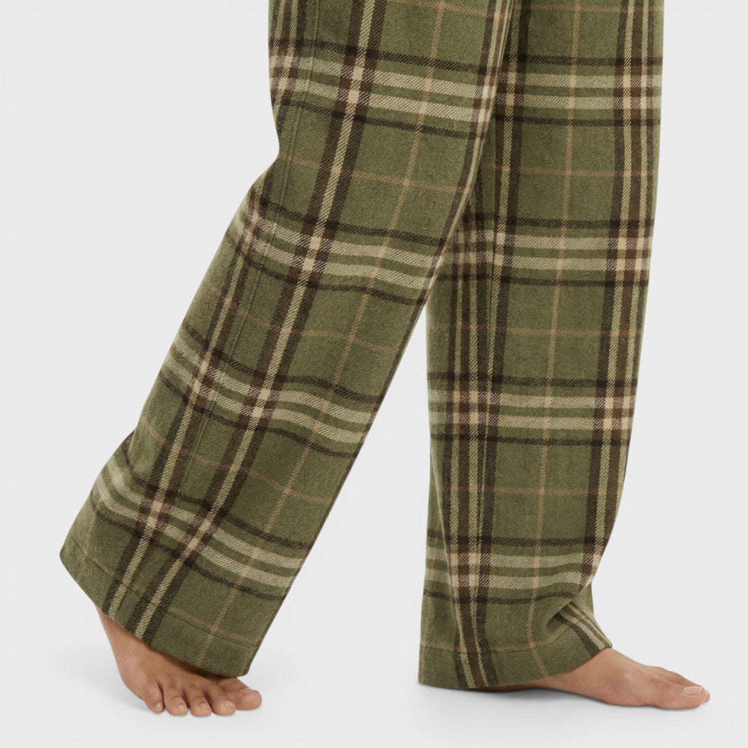 Pantalones Cuadros Mujer Pierna Ancha
