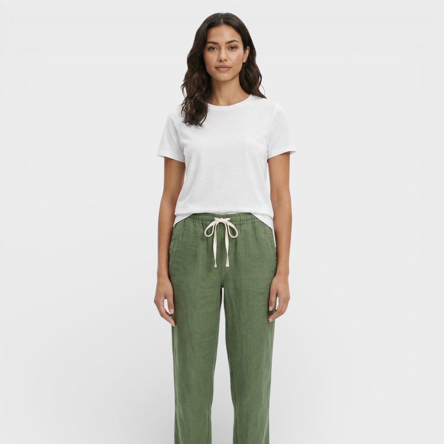 Pantalones Holgados Mujer Cintura Elástica