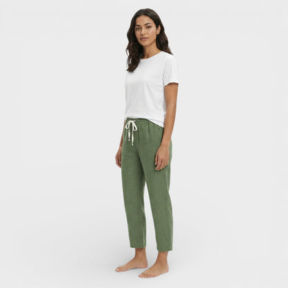 Pantalones Holgados Mujer Cintura Elástica