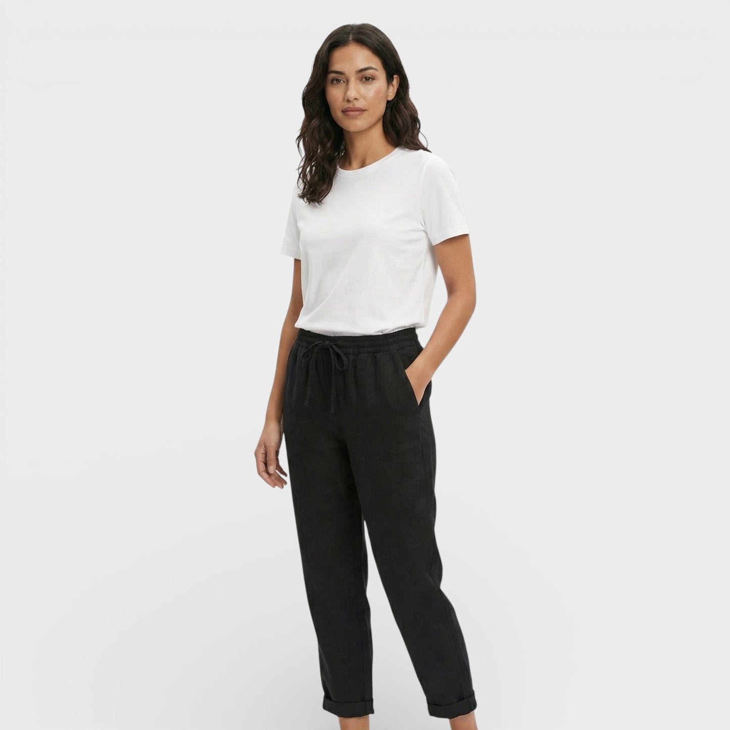 Pantalones Cómodos Mujer Cintura Elástica