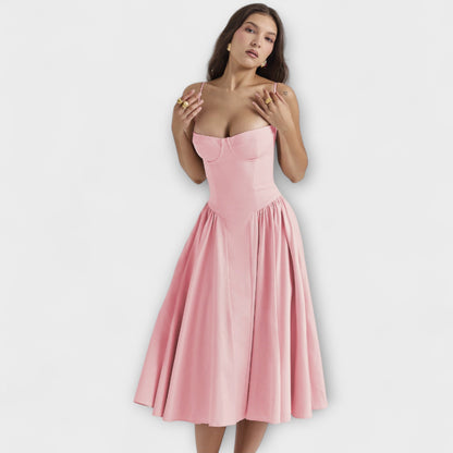 Rosalie - Elegante vestido de corsé sin mangas