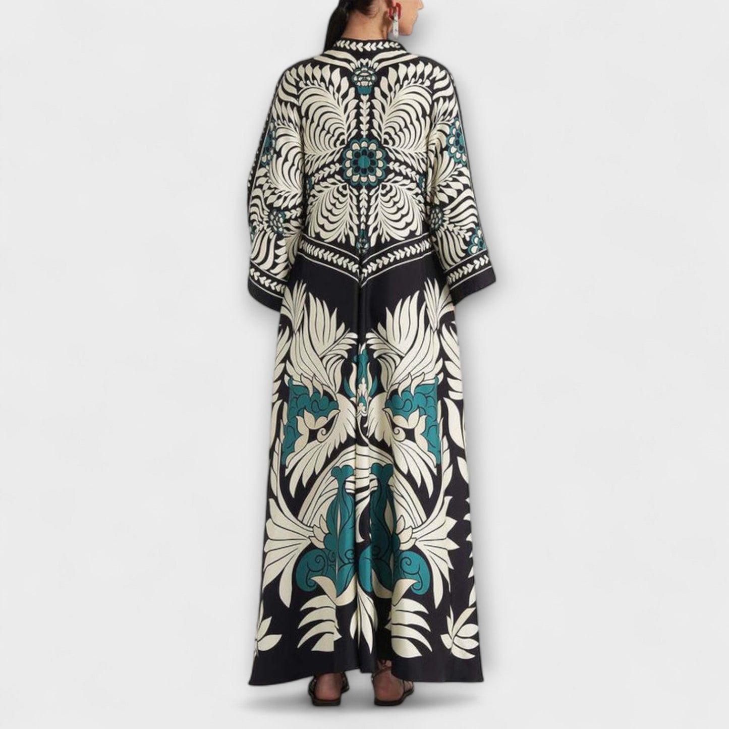 Giselle - Vestido Maxi Estiloso con Estampado Floral