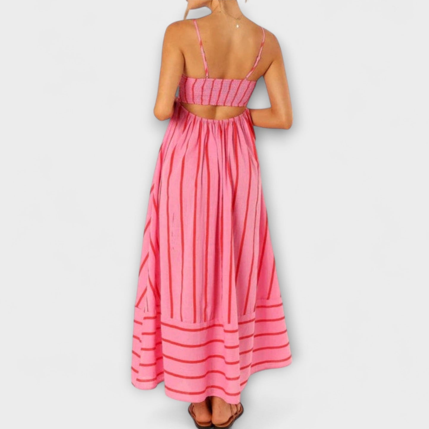 Rosa - Vestido Casual a Rayas