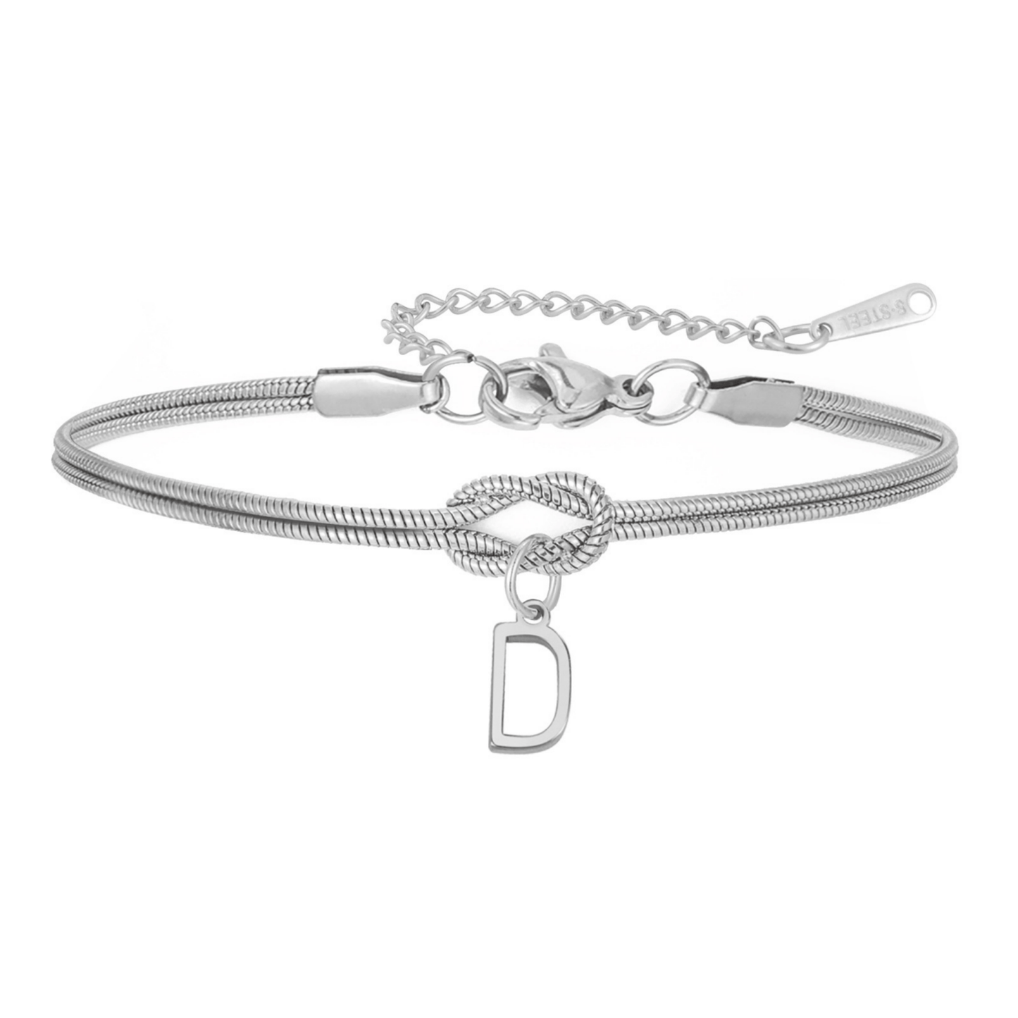 PULSERA NUDO CON INICIAL
