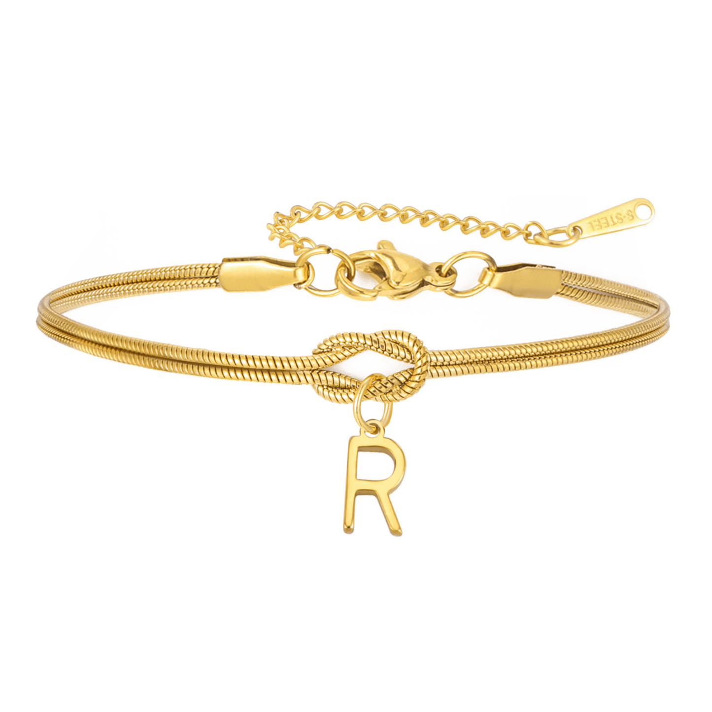 PULSERA NUDO CON INICIAL