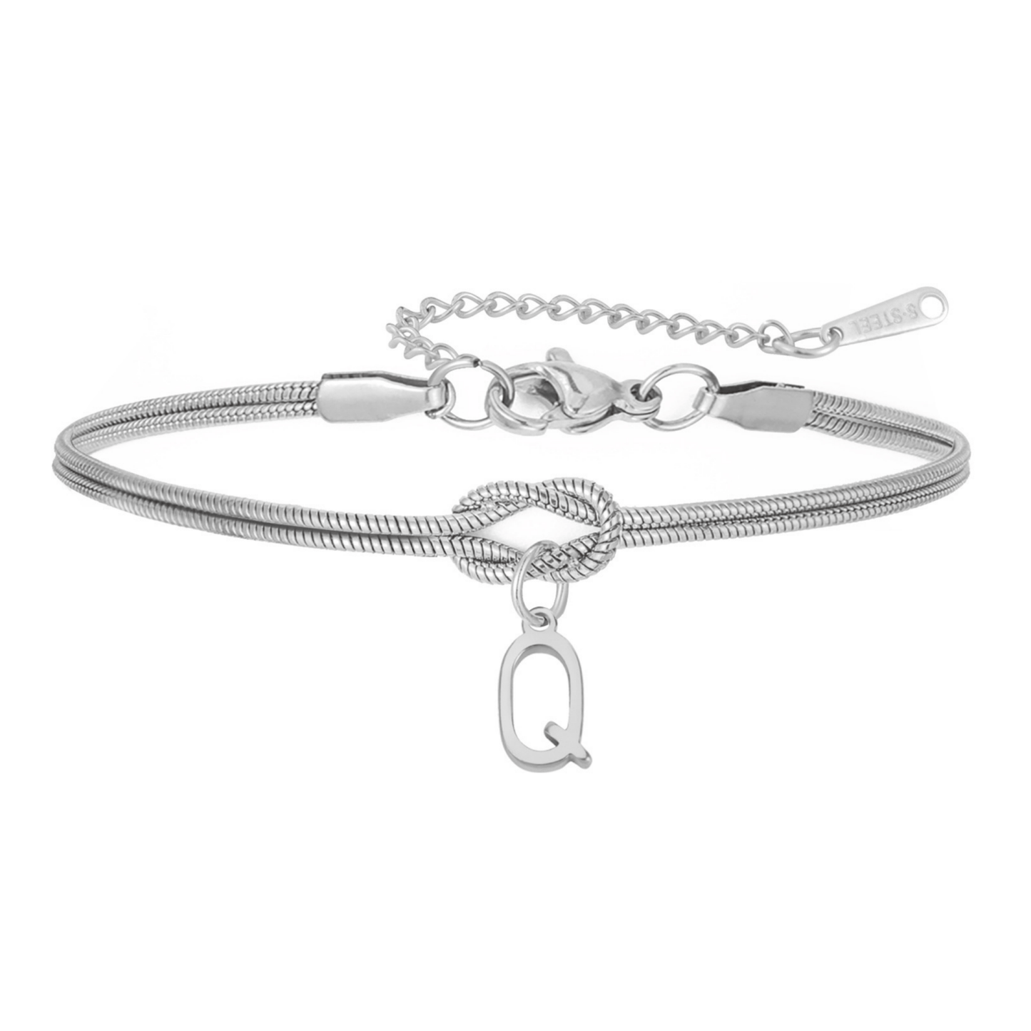PULSERA NUDO CON INICIAL
