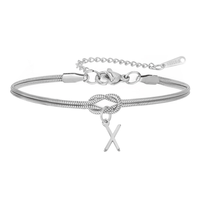 PULSERA NUDO CON INICIAL
