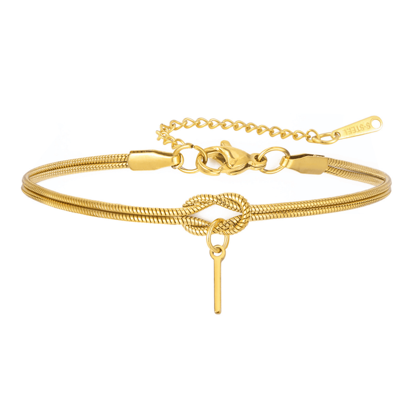 PULSERA NUDO CON INICIAL