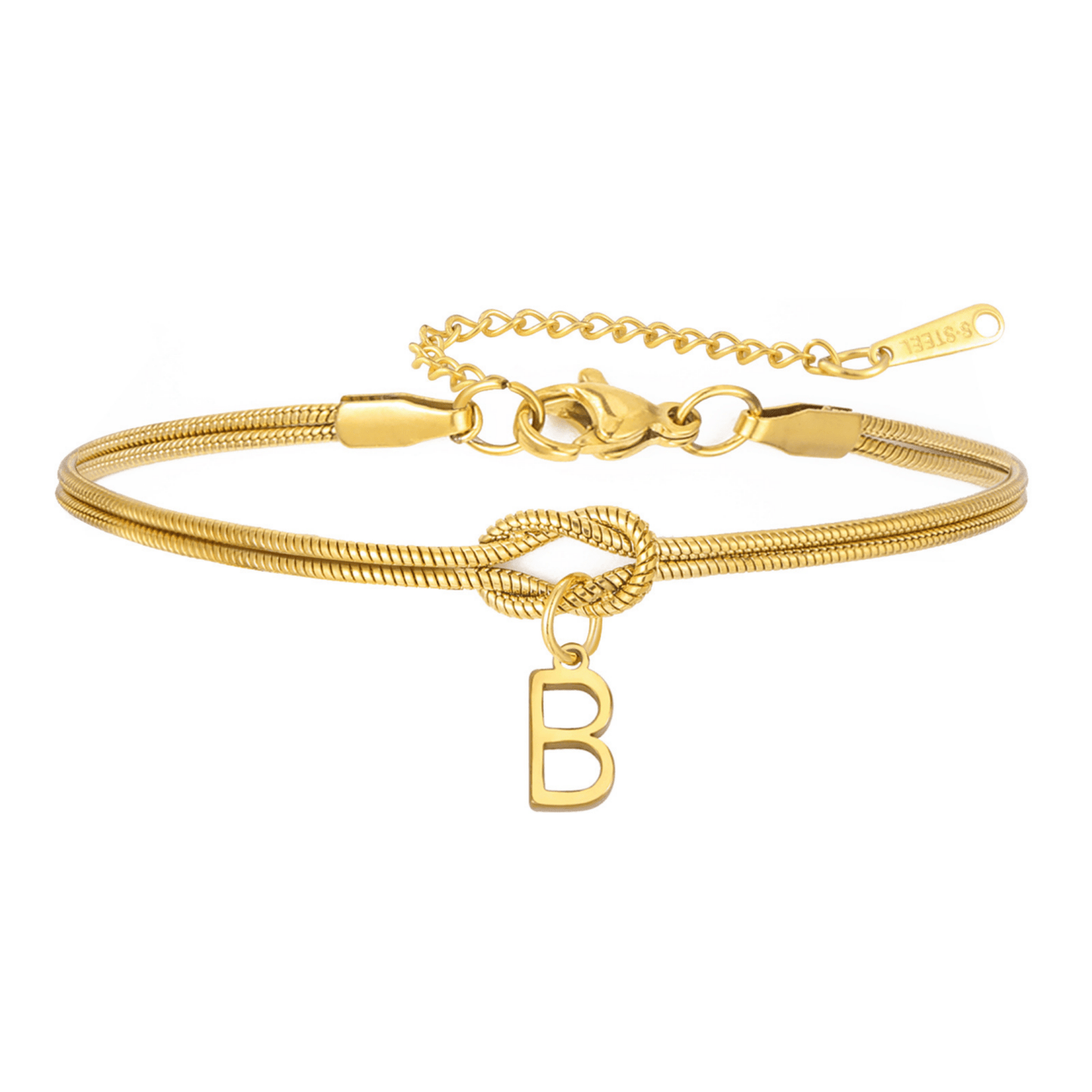 PULSERA NUDO CON INICIAL