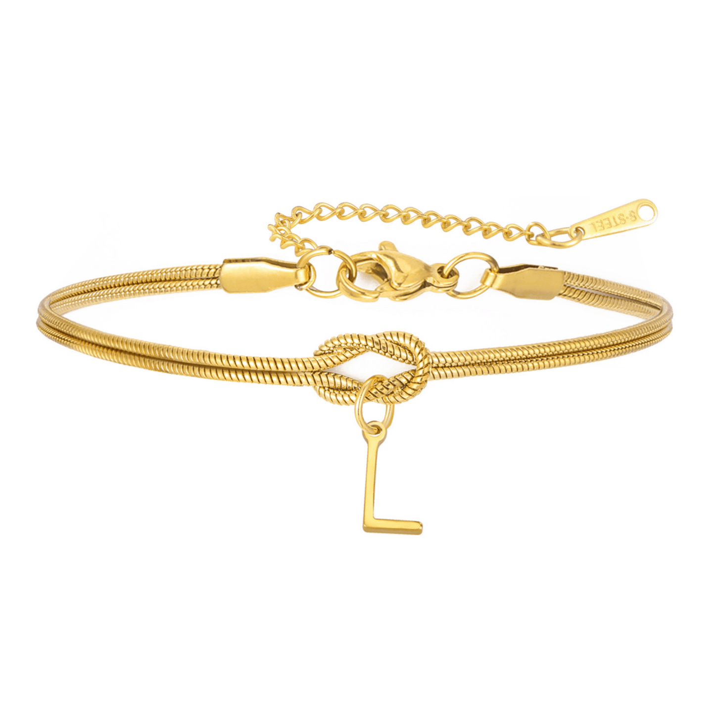 PULSERA NUDO CON INICIAL