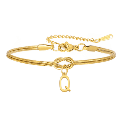 PULSERA NUDO CON INICIAL