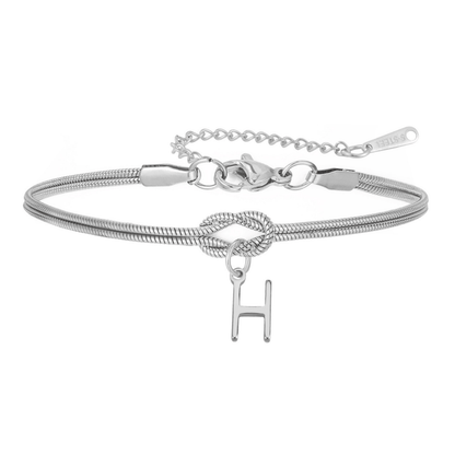PULSERA NUDO CON INICIAL