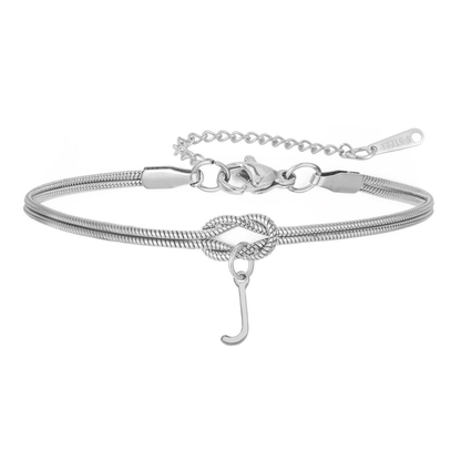 PULSERA NUDO CON INICIAL