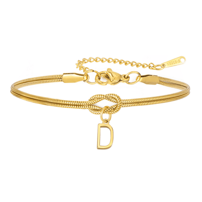 PULSERA NUDO CON INICIAL