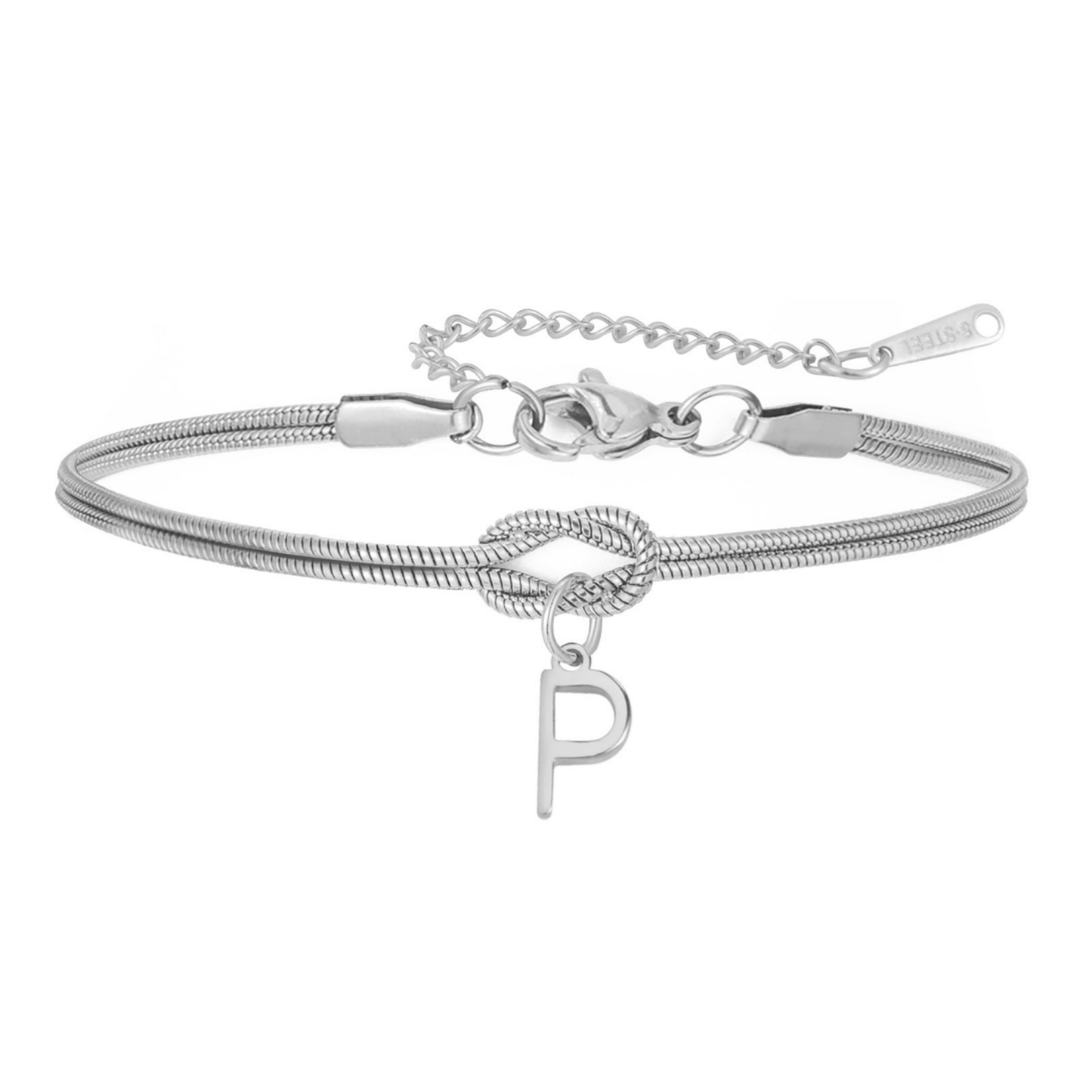 PULSERA NUDO CON INICIAL