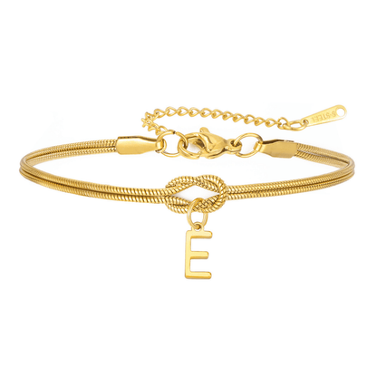 PULSERA NUDO CON INICIAL