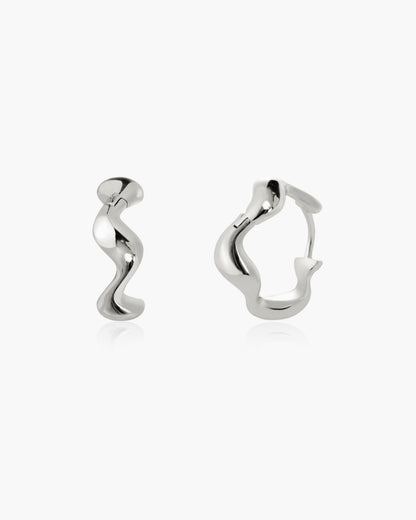 Pendientes Aro Ola en Dorado